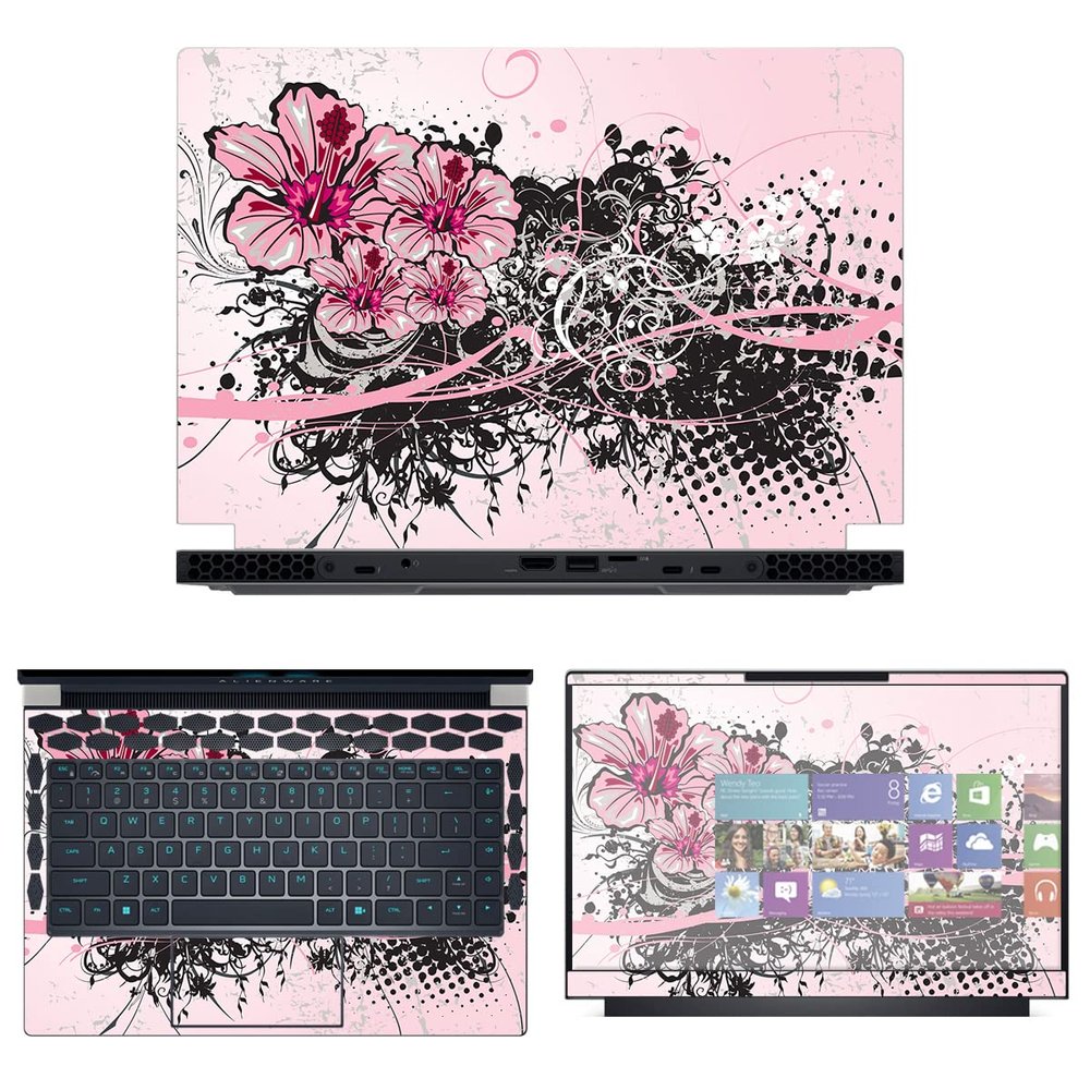 Decalrus - Protective Decal Skin Sticker for The Alienware x14 R1 14 (14" Screen) case Cover wrap ALx14_R1-134