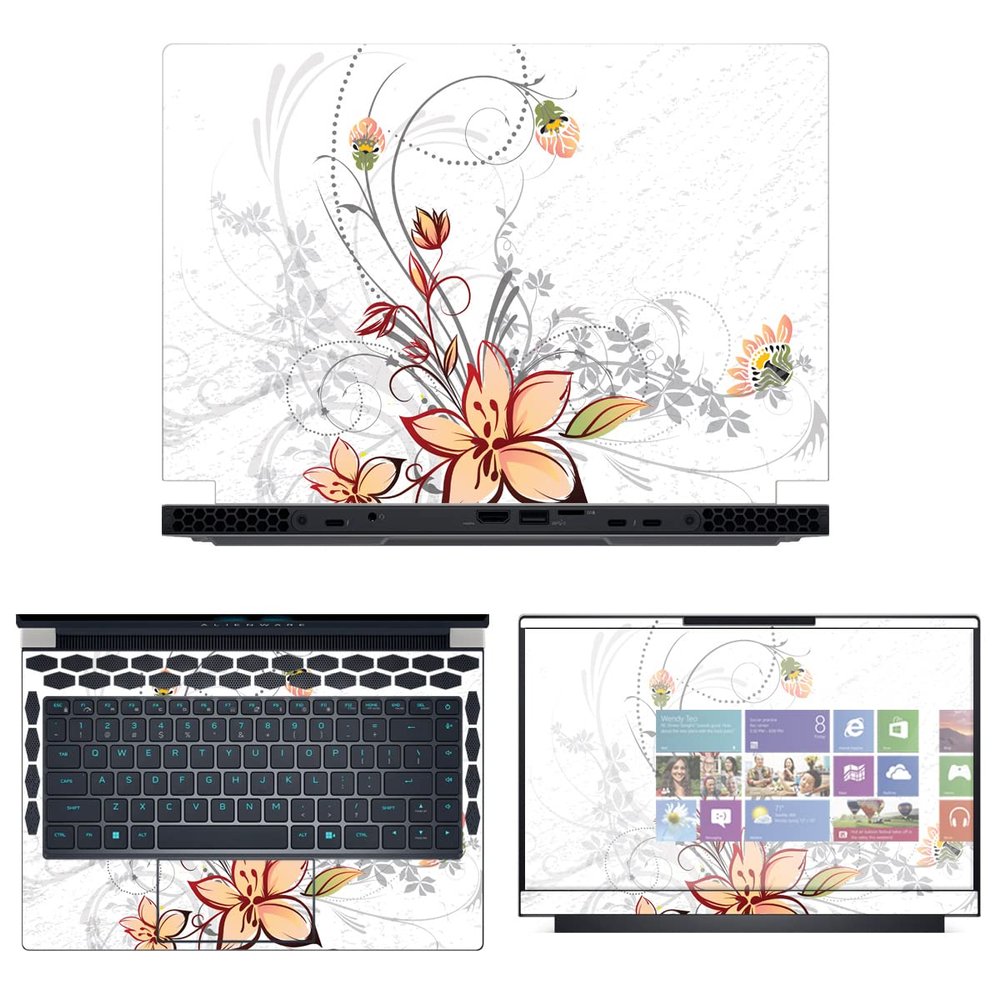 Decalrus - Protective Decal Skin Sticker for The Alienware x14 R1 14 (14" Screen) case Cover wrap ALx14_R1-77
