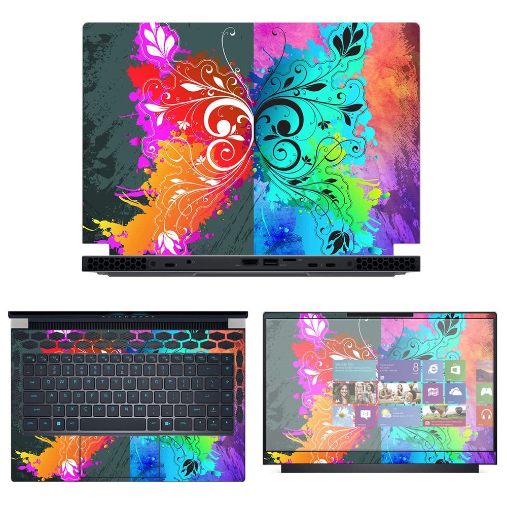 Decalrus - Protective Decal Skin Sticker for The Alienware x14 R1 14 (14" Screen) case Cover wrap ALx14_R1-224
