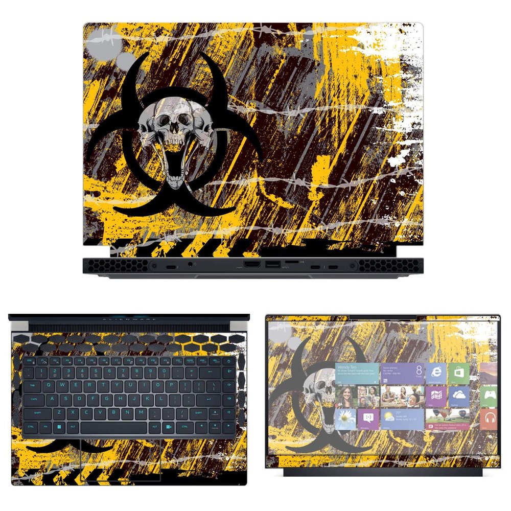 Decalrus - Protective Decal Skin Sticker for The Alienware x14 R1 14 (14" Screen) case Cover wrap ALx14_R1-2