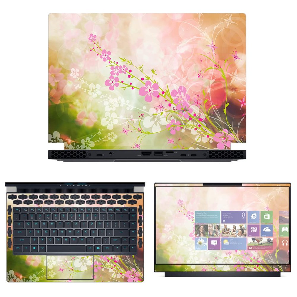 Decalrus - Protective Decal Skin Sticker for The Alienware x14 R1 14 (14" Screen) case Cover wrap ALx14_R1-177