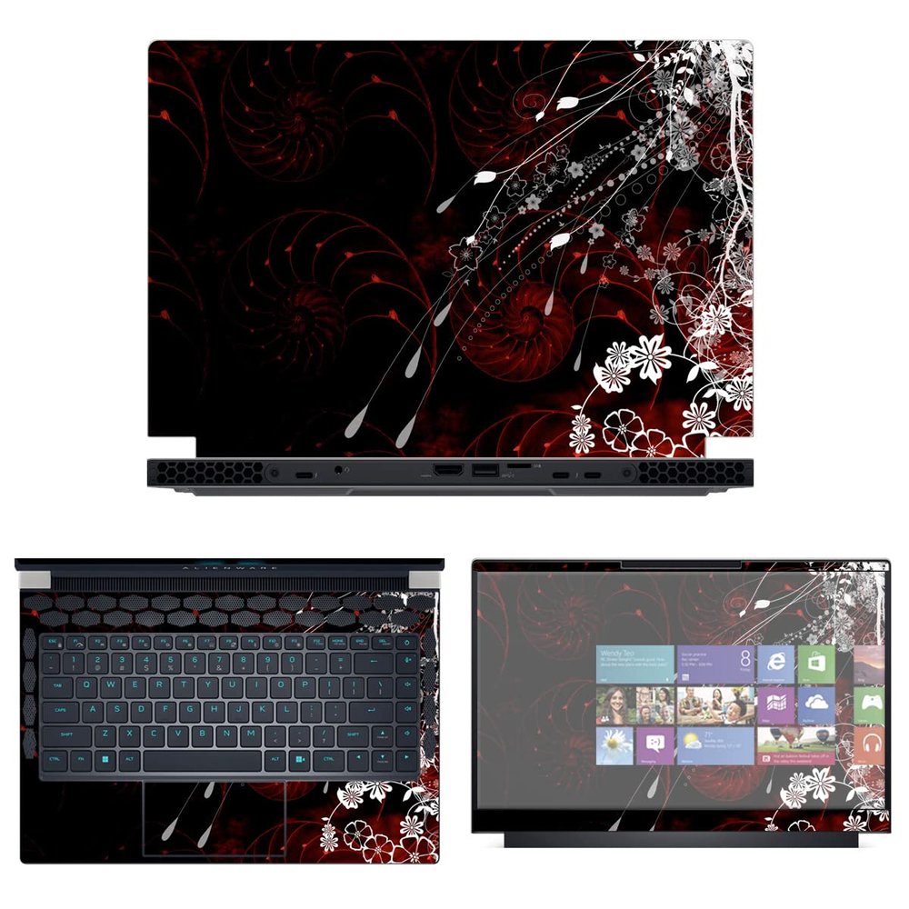 Decalrus - Protective Decal Skin Sticker for The Alienware x14 R1 14 (14" Screen) case Cover wrap ALx14_R1-20