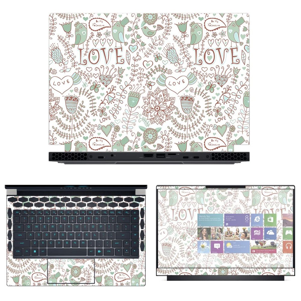 Decalrus - Protective Decal Skin Sticker for The Alienware x14 R1 14 (14" Screen) case Cover wrap ALx14_R1-229