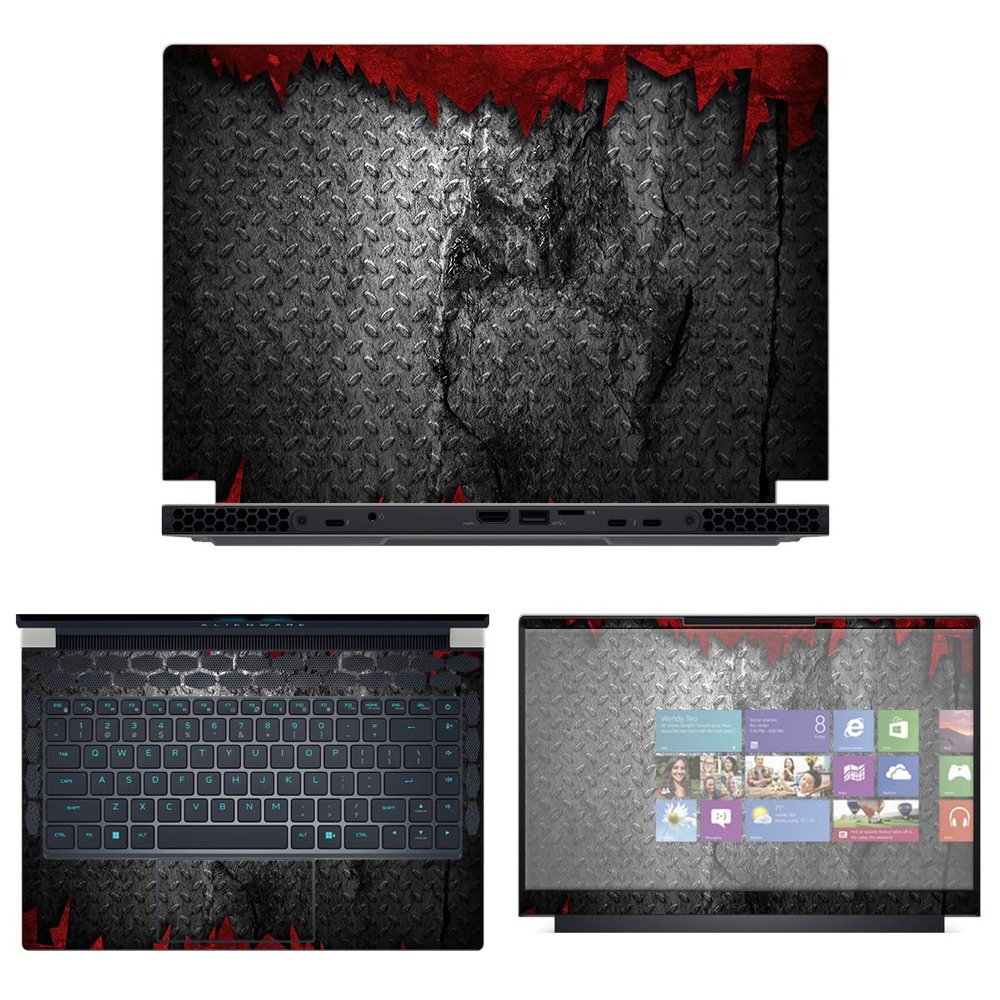 Decalrus - Protective Decal Skin Sticker for The Alienware x14 R1 14 (14" Screen) case Cover wrap ALx14_R1-112
