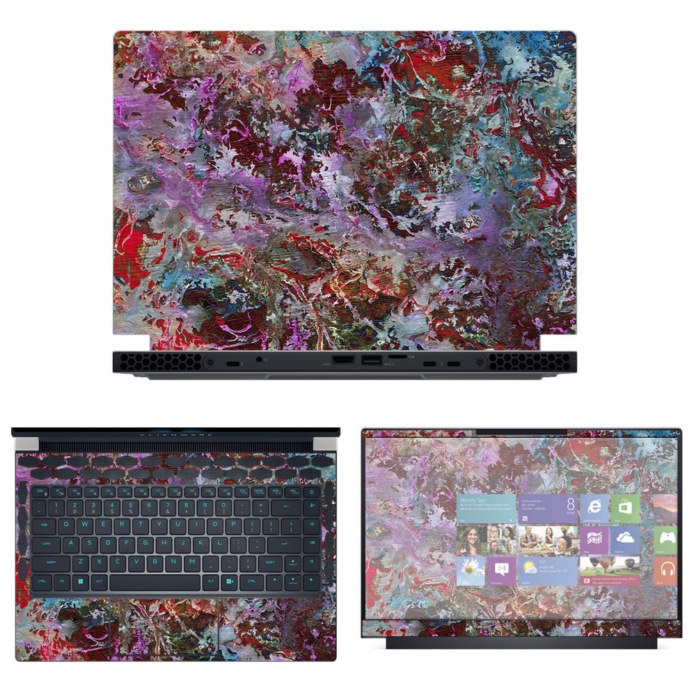 Decalrus - Protective Decal Skin Sticker for The Alienware x14 R1 14 (14" Screen) case Cover wrap ALx14_R1-236