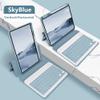 KMXDD Keyboard Case Compatible with iPad 10.2" 9th/8th/7th Generation/Pro 10.5" Air 3rd Gen Vertical Detachable Clear Cover Slim Folio Smart Keyboard Cover,SkyBlue view 2
