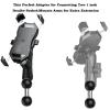 Sptchapn 1" Ball Adapter Ball Mount Holder Double Heads 25.4mm(1-inch) Compatible with Ram Mounts B Size Double Socket Arm GPS Brackets for Bike Motorcycle Phone Holder Camera (R11-1PC) view 2