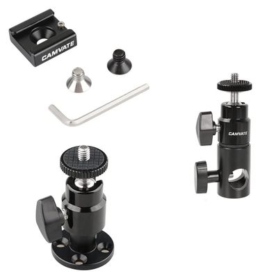 CAMVATE Cold Shoe Mount + Photo Studio Video Wall Ceiling Mount + Light Stand Mount for Monitor/LED Light