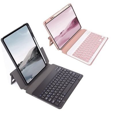 Keyboard Case Compatible with iPad Air 5th 4th Generation 10.9", Pro 11" Keyboard Case Detachable Magnetic Clear Cover Slim Folio Smart Cover Magic Keyboard,Black