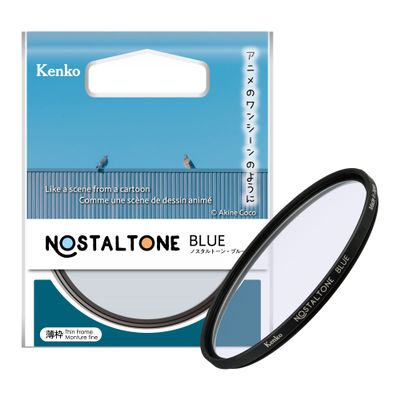 Kenko Soft Effect Filter NOSTALTONE Blue 67mm, with Color Effect, for Contrast Adjustment, Made in Japan 006580