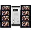 AMOCAM 8 Units Apartment Intercom System, 7 inch Monitor Wired Video Door Phone System, Monitoring, Unlock, Dual Way Door Intercom, for Home Household Apartment Black view 1