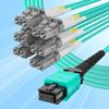 10Gtek MPO (F) to 12x LC OM3 Multi-Mode Fan-Out Patch Cord, 10 ft/3 m, Breakout 0.5m view 2