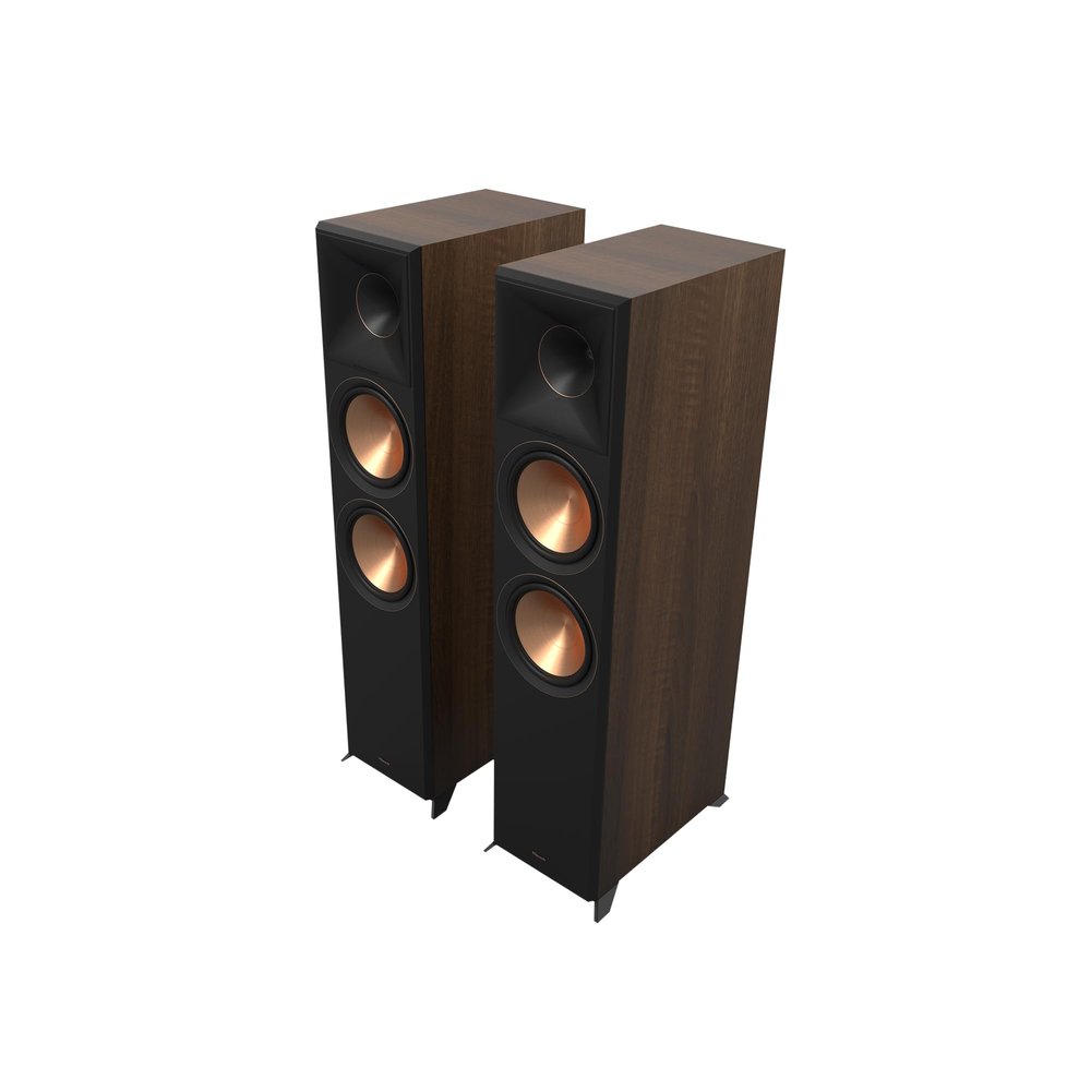 Klipsch Reference Premiere RP-8000F II 2.0 Dual Floorstanding Speaker Pair with Larger 90 x 90 Hybrid Tractrix Horn, 8 Cerametallic Woofers for Premium Home Theater Sound in Walnut