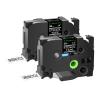 GREENCYCLE 2 Pack Black on Clear Mobile Solutions Stencil Labeling Tape Cassette Compatible for Brother STE-161 ST-161 1.5" 36mm x 3m for Ptouch PT530 PT3600 PT9400 PT9600 PT9800PCN Label Maker view 1