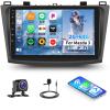 Car Radio Stereo for Mazda 3 2009 2010 2011 2012 2013,Android 13 2G+64G Wireless Carplay Android Auto,9 Inch Touchscreen Car Radio GPS WiFi Bluetooth FM/RDS SWC Dual USB/AUX-in Backup Camera view 1