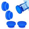 Water Jug Caps 5 Gallon Reusable Silicone - Strong Sealing no Spill Top Lid Cover 55mm Bottles for Outdoor & Kitchen - Pack by 4 view 1