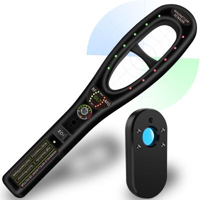 KEULGOUL Portable Privacy Protection Device, Hidden Camera & RF Bug Detector with Magnetic Tracker Detection for Hotel, Home, Office, Travel and Car