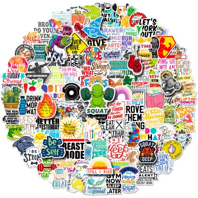 200Pcs Workout Stickers Gym Inspirational Stickers for Laptop, Water Bottles, Luggage, Computer, Fitness Decal for Teens and Adults