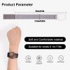 2 Pack Kids Wristband for AirTag, Nylon Watch Band GPS Tracker Holder Protective Case Compatible with Apple Air Tag, Adjustable Anti-lost Bracelet for Toddler Baby Children Elders(Black+White) view 3