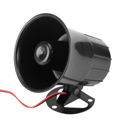 Monophonic DC12V 15W Sound Horn, Wired Alarm Siren Horn, Siren Horn with Bracket for Home Security Alarm System & Car Alarm Replacement Siren, Wired Alarm Siren Horn, Monophonic DC12V 15W Soundse