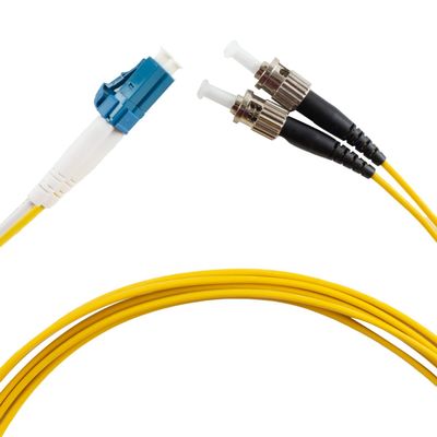 Eardion LC to ST Fiber Patch Cable, 3M(9.84ft) Single Mode Duplex Fiber Jumper 9/125um OS1 LSZH - LC ST Singlemode Duplex Patch Cords (3M)