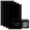 Birllaid Light Dimming Stickers,4Pcs Light Blocking Stickers LED Cover Filters, 8 X 4 Inch Light Dimming Sheets for Electronics,Alarm Clock, Radio, Cable Box, Monitor, LED Number Readable view 1