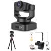4K PTZ Webcam Kits, NexiGo N990 (Gen 2) UHD 2160P Webcam with 5X Digital Zoom, Sony Starvis Sensor, Position Preset, Upgraded Video Conference Lighting, Flexible Mini Tripod, for Skype/Teams/Zoom view 1