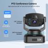4K PTZ Webcam Kits, NexiGo N990 (Gen 2) UHD 2160P Webcam with 5X Digital Zoom, Sony Starvis Sensor, Position Preset, Upgraded Video Conference Lighting, Flexible Mini Tripod, for Skype/Teams/Zoom view 2