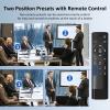 4K PTZ Webcam Kits, NexiGo N990 (Gen 2) UHD 2160P Webcam with 5X Digital Zoom, Sony Starvis Sensor, Position Preset, Upgraded Video Conference Lighting, Flexible Mini Tripod, for Skype/Teams/Zoom view 3