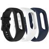 Gheper Soft Silicone Bands Compatible with Garmin Vivosmart 5 Straps Replacement Wristbands with Secure Metal Watch Clasp Buckle Bracelet Band Case Cover for Women Men, 3 Pack view 1