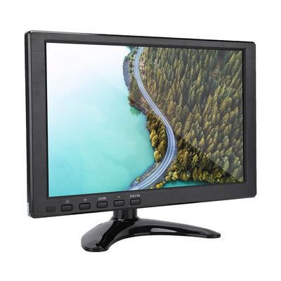 10.1 Inch LCD Monitor, Universal 1280x800 16:10 HD Small Monitor with, VGA, BNC Input, WLED Backlight Color Screen Display Built in Speaker, Portable Gaming Computer