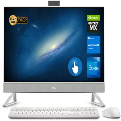 DELL Inspiron 7700 AIO Desktop, 27" FHD Touchscreen, 12th Gen Intel Core i7-1255U Processor, GeForce MX550, 32GB RAM, 1TB SSD, Webcam, HDMI, RJ45, Wi-Fi 6, Wireless KB&Mouse, Windows 11 Home