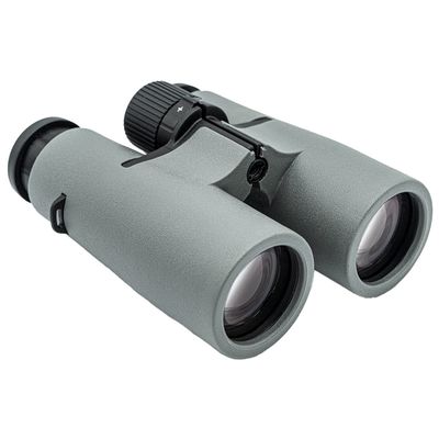 COVERT SCOUTING CAMERAS 10X42 Binocular (CC0074) ED (Extra-Low Dispersion) Glass, BAK-4 Phase-Corrected Dielectric Coated Roof Prisms, Scratch Resistant, Waterproof, Fog Proof, Shock Resistant, Gray