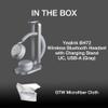Yealink BH72 Bluetooth Headset UC with Charging Stand, USB-A (Grey) - GTW Bundle Yealink Wireless Headset with Global Teck Microfiber Cloth - Compatible for Office and Home Use view 2