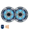 Hertz HMR 20 Marine Digital Media Receiver with 1 Pair HEX 6.5 S-LD-G 6.5" 4-Ohm Marine Coax Set with RGB LEDs view 2