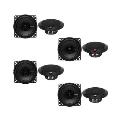 Pair 4" Inch 120 Watt 4-Ohm 2-Way ccar Stereo Speakers (4 Pack)