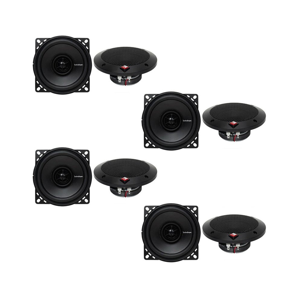 Pair 4" Inch 120 Watt 4-Ohm 2-Way ccar Stereo Speakers (4 Pack)