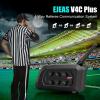 EJEAS V4C Plus Professional Football Intercom, Bluetooth 5.1 Headset with Noise Reduction/Waterproof/FM Radio/Armband for 4 Referees Group Communication (1PC) view 3