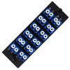 VFLTOOL 12 Duplex LC Adapters LGX Footprint Fiber Patch Panel Loaded 24 Fiber Ports Couplers Enclosure - LC UPC Blue Compatible with SingleMode Multimode|1.25G/10GB OS1-2/OM3 view 1