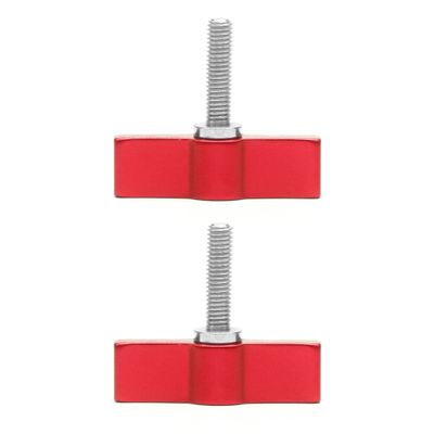 BGNing M5 Threading Rotating Knob, Adjustable Thumb Lever Screw, T Handle Wrench Adapter for SLR Camera Tripod (M5*20 T Type Red Iron nickel)