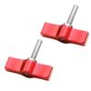 BGNing M5 Threading Rotating Knob, Adjustable Thumb Lever Screw, T Handle Wrench Adapter for SLR Camera Tripod (M5*20 T Type Red Iron nickel) view 2