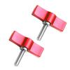 BGNing M5 Threading Rotating Knob, Adjustable Thumb Lever Screw, T Handle Wrench Adapter for SLR Camera Tripod (M5*20 T Type Red Iron nickel) view 3