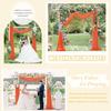 FUHSY Wedding Arch Draping Fabric Burnt Orange Drapes for Backdrop 20FT 2 Panels Chiffon Fabric Drapery Swag Curtains for Ceremony Ceiling Drapes Sheer Fabric Archway for Reception Wedding Decorations view 2