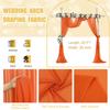 FUHSY Wedding Arch Draping Fabric Burnt Orange Drapes for Backdrop 20FT 2 Panels Chiffon Fabric Drapery Swag Curtains for Ceremony Ceiling Drapes Sheer Fabric Archway for Reception Wedding Decorations view 4
