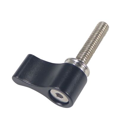 BGNing M5 Threading Rotating Knob, Adjustable Thumb Lever Screw, T Handle Wrench Adapter for SLR Camera Tripod (M4*17 L Type Black CNC)