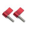 BGNing M5 Threading Rotating Knob, Adjustable Thumb Lever Screw, T Handle Wrench Adapter for SLR Camera Tripod (M6*17 L Type Red 2pcs) view 3