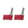 BGNing M5 Threading Rotating Knob, Adjustable Thumb Lever Screw, T Handle Wrench Adapter for SLR Camera Tripod (M6*17 L Type Red 2pcs) view 4