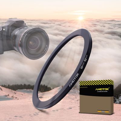 55mm Lens to 52mm Camera Lens Adapter,55mm to 52mm Filter Step-Down Ring Adapter Ring,Compatible All 52mm Filter Accessory
