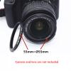 55mm Lens to 52mm Camera Lens Adapter,55mm to 52mm Filter Step-Down Ring Adapter Ring,Compatible All 52mm Filter Accessory view 2