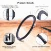 52mm Lens to 46mm Camera Lens Adapter,52mm-46mm Filter Step-Down Ring,Compatible All 46mm Filter Accessory.Made from CNC Machined view 2